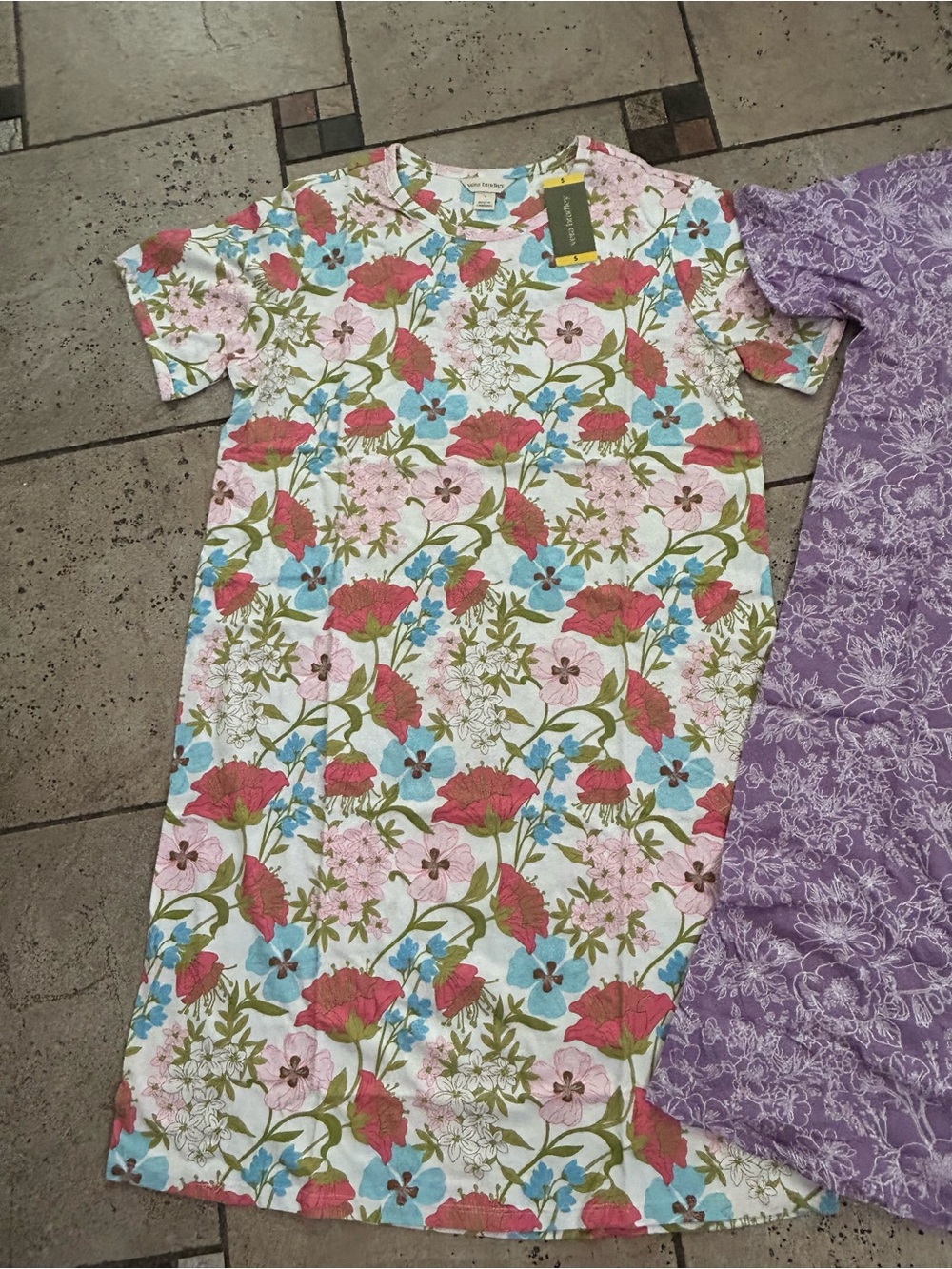 NWT Vera Bradley women 100% cotton sleep dress 2 pack - Picture 5 of 14